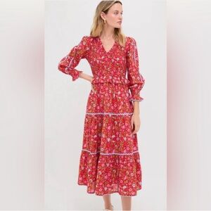 Pink City Prints Poppy Meadow Dress - worn twice